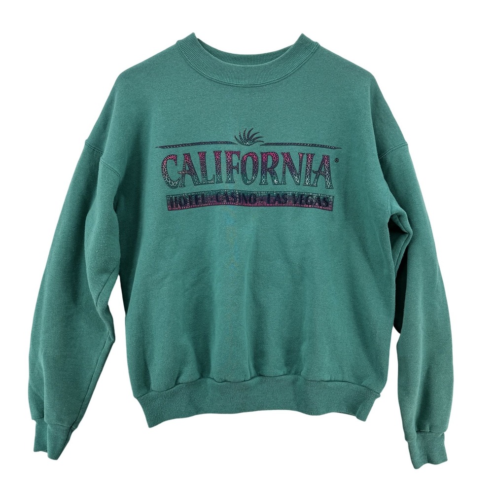 Vintage California Hotel Casino Sweatshirt Mens Medium Hanes Las Vegas 90s‎ Y2K